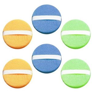 6 ronde wax-cakes, handpolijsten, autopolijstsponsblok, rond polijstpad, ultrafijne microvezel-reinigingspads, autopolijstdoek, polijstmachine, autolakverzorging (12,7 cm)