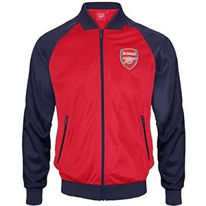 Arsenal FC - Retro trainingsjack voor mannen - Officieel - Clubcadeau - Rood - Medium