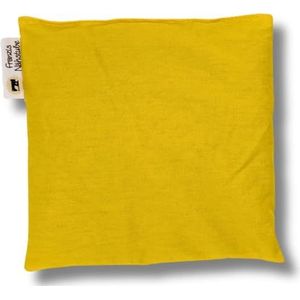 Franzis Nähstube 20x20cm Druivenpitkussen geel in 100% katoen I Druivenpitkussen 20x20 voor magnetron I Warmtekussen, Druivenpitkussen, Nekverwarmend kussen