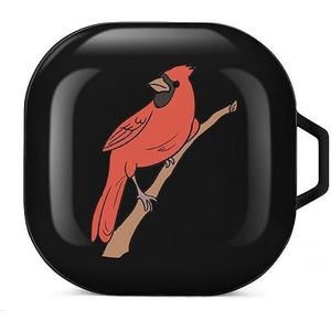 CardinalBirds Oortelefoon Hoesje Compatibel met Galaxy Buds/Buds Pro Schokbestendig Hoofdtelefoon Case Cover Zwart-Stijl