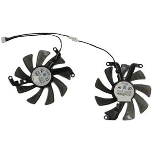 2 stuks FY09015M12LPA, T129215SU, grafische kaartventilator, videokoelerventilatoren, voor ELSA voor GTX 1660 voor Super GTX1660S 6GB, voor 1660S 6G(FY09015M12LPA)