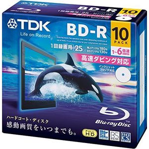 TDK Blu-ray BD-R Disk | 25GB 6x Speed 10 Pack (Japan Import)