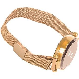 Rond LED-horloge, Prachtig LED-horloge voor Dames met Digitale Gloed (Rosé goud)