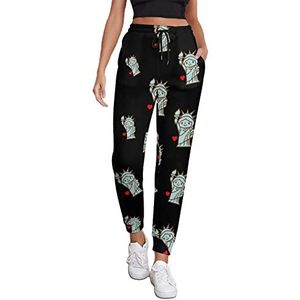 I Love New York Atletische joggingbroek voor dames, joggingbroek, loungebroek met zak