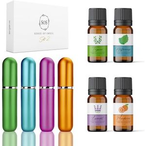 SOS Geurtrainingsset, 2 stuks, met geurstiften, reukzin trainen en geurtraining bij verlies van geurtjes, met etherische oliën, lavendel, pepermunt, mandarijn en tijm, leren ruiken