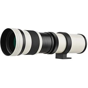 Camnoon Camera MF Super Telephoto Zoom Lens F/8.3-16 420-800mm T2 Mount met AI-mount Adapter Ring Universele 1/4 Draad Vervanging voor Nikon AI-mount D50 D90 Camera