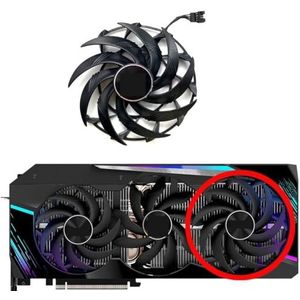 Vervangende ventilator voor GIGABYTE voor GeForce RTX3070ti 3080 3080ti 3090 voor AORUS XTREME grafische kaart(Right fan)
