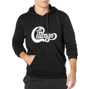 Gnn New Chicago Band Classic Logo Concert Tour Mens Black Hoodie 3XL