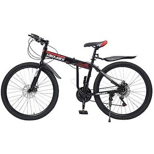 EurHomePlus 26 inch vouwfiets, mountainbike, 21 versnellingen, MTB, mountainbike, geschikt voor berg-, stads- en andere ritten