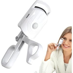 Gmokluytw Verwarmde wimperkrultang - instelbare temperatuur wimperkruller voor natuurlijke krullen, drie snelheden verwarmde make-uptool voor dagelijkse make-up, date-nachten, feesten en speciale