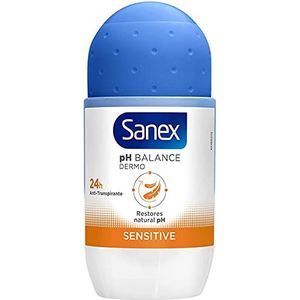 6 x Sanex deodorant roll-on vrouwen ""Dermo Sensitive"" voor de gevoelige huid - 50 ml