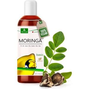 MoriVeda® - Moringa Oil Basic 100ml van MoriVeda, geperst uit oleifera zaden en peulen, voor huidverzorging, haarverzorging, wondverzorging, anti-aging behen olie (1x100ml)