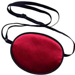 Wdfnexalai Elastische Zijde Oogpatch voor Volwassenen Lui Oog Amblyopie Strabismus Rood
