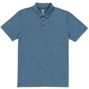 Volcom Hazard Performance golfpoloshirt voor heren, korte mouwen, licht, blauwe vogel, XX-Large, Blauwe vogel, XXL