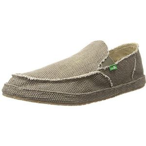 Sanuk Rounder Loafer voor heren, herenschoenen, instappers voor heren, met comfort-voetbed, Bruin, 42 EU