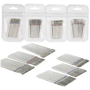 Nagel Boren Set voor Manicure, Diamantfrees for nagels, 10 stuks, for manicure, pedicure, elektrisch apparaat, metaal, veelkleurig(P 10pcs)