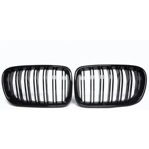 Voorste Radiator Grilles Voor X3 Voor F25 2010 2011 2012 2013 Racing Bumper Car Styling 1 Paar Frontroosters Mat Glanzend Zwart Racing Grille(Gloss Black)