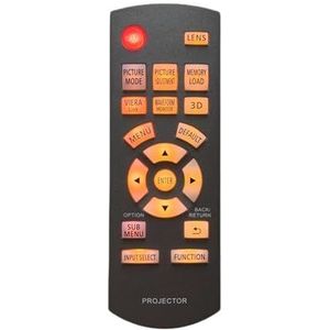 1 afstandsbediening for PT-AE4000U PT-AE2000 PT-AE4000 PT-AE7000 PT-AE8000 PT-AT6000E PT-AE8000EH DLP-projector