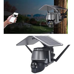 Beveiligingscamera's Draadloze Outdoor, 1080P Camera Surveillance Exterieur Solar Security Camera Systeem Draadloze Outdoor 3MP 360 Graden Batterij PTZ Cam Bewegingsdetectie Alert 2-weg Tal (4G US)