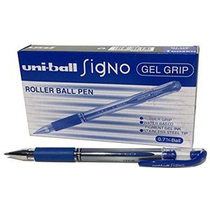 Uni-ball 153544325 UM-151S Signo gelpen met gelgreep, gel super-inkt 12 stuks blauw. 12 Stuk blauw