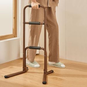 Sta-assistentie voor ouderen - Draagbare aluminium sta-assistentie - voor ouderen met een beperking. Helpt u opstaan ​​van de bank, bed en vloer. Lift-assistentie(Brown)
