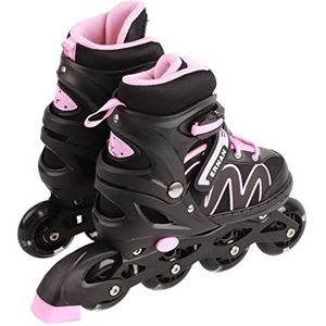 Inline Skates voor Heren en Dames Rolschaatsen Fitnessschaatsen voor Volwassenen Rolschaatsen Verstelbare Inline Skates voor Jongens en Meisjes Beginners (Roze)