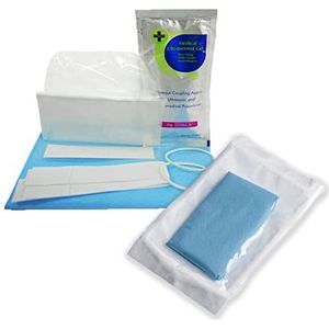 Ultrasone sonde Cover, Transducer Wegwerp Clear Latex-vrije Steriele Beschermer, Verpakking Individueel, 50 stuks (5 ""x 48"")