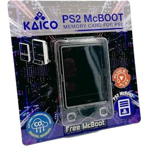 Kaico Free McBoot 8 MB PS2 Memory Card - FMCB 1.966 FreeMcBoot geheugenkaart voor Playstation 2-console, gratis McBoot PS2 plug & play - softmod oplossing