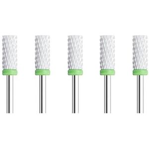 5 stuks keramische nagelkunstboorbits, roterende snijder, reinigingsapparaat for manicure, nagelfreesmachine, accessoires, verwijdering van nagelgelgereedschap(46 5Pcs)
