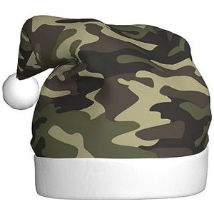 EKYOSHCZ Groene Militaire Camo Kerstman Hoed Voor Volwassenen Kerst Hoed Xmas Vakantie Hoed Voor Nieuwjaar Party Supplies