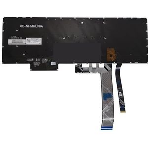Laptoptoetsenbord met achtergrondverlichting voor Lenovo voor gaming 3-15IMH05 15ARH05 15ach6H 15ACH6A, LA Spaans Frans voor 4-zone RGB SN21B43979 SN21B43912(SP RGB light)