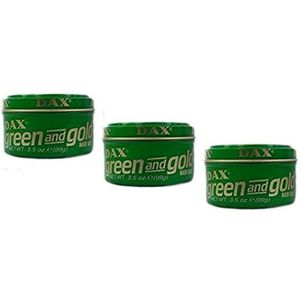 3x DAX Green & Gold Hair Wax - Hair Wax 99g (in totaal - 297g)