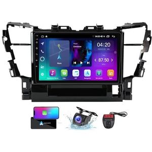 Android 13 QLED Autoradio voor Toyota Alphard H30 2015-2020 - Ingebouwde DSP/Carplay/Android Auto - Camera + DVR - 10 inch 2 Din - Stuurbediening - FM AM RDS DAB Radio - BT 5.0(NF-1)