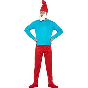 Funidelia | Grote Smurf Kostuum OFFICIËLE voor mannen The Smurfs - Kostuum voor Volwassenen, Accessoire verkleedkleding en rekwisieten voor Halloween, carnaval & feesten - Maat Standaard - Rood