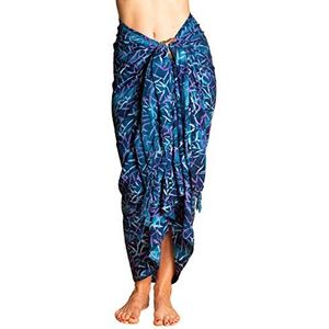 PANASIAM Sarong B015 Bluetone Bambooleaf, L