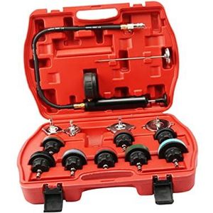 14 stuks tester radiator autogereedschap universeel gereedschap vacuümtype koelsysteem kit voertuig universele adapters auto lekdetector