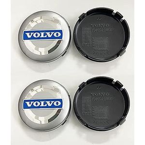 4 stuks autowieldoppen voor Volvo S60 S80 S90 XC60 XC90 XC40 64mm autowieldoppen wieldoppen vervangende wieldoppen stickers wieldoppen D