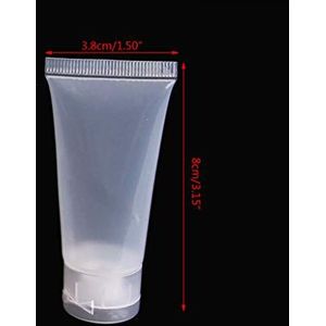 1Pc Lege Draagbare Buizen Squeeze Cosmetische Crème Lotion Reizen Fles 50 Ml Flessen