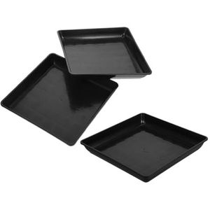 HANABASS 3 Stuks Bloempot Lade Drainage Lade Bloempot Schotel Bloempot Drainage Schotels Bloempot Stand Kwekerij Pot Trays Vetplantenbak Lade Potplanten Trays Terracotta Schotel Pp