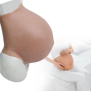 Realistische Zwangerschapsbuik Siliconen - Herbruikbare Nepbuik voor Carnaval, Koningsdag & Theater - Zacht, Hypoallergeen