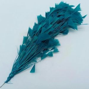 1 stks Turkije Feather Hoofdtooi Bloem DIY Creatieve Vrije tijd Carnaval Rekwisieten Bruiloft Middelpunt Ambachtelijke Decoratie-Gat blauwe veren