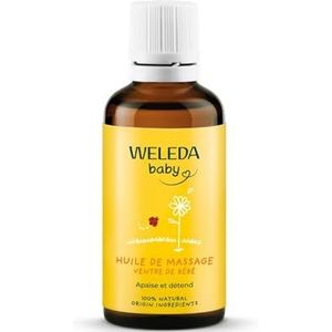 WELEDA baby Bäucheinolie, natuurlijke cosmetica massageolie tegen buik- en krampen van baby's en peuters, verzorgende olie ter bevordering van de spijsvertering (1 x 50 ml)