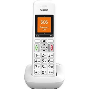 Gigaset E390 draadloze telefoon, grote cijfers, luide beltoon, uitsluiting van beltonen, wit [Italiaanse versie]