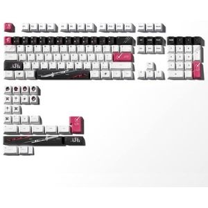 QPSJXN Keycaps Anime-ontwerp voor Japans toetsenbord, lay-out PBT PBT-SUBMIMATION profiel Enter 134K De meeste toetsenborden (Yuki aim)