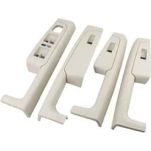 4 Stuks Voor S&koda Voor Superb 2008-2013 Voor Achter Binnendeur Handvat Armsteun Frame Schakelaar Bedieningspaneel Trim 3TD867157(Beige set)