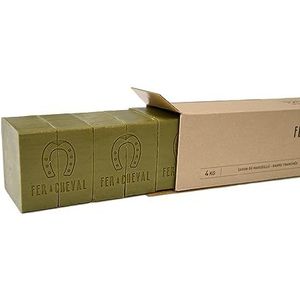 Fer à Cheval - Echte Marseille zeep met olijfolie (100% olijfolie) 4 kg (10 SAKSONEN van 400 GR)