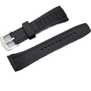 Rubber Armband fit for Seiko VELATURA/SRH 006 013 SPC007 SNAE17 Horloge band Waterdicht 26mm siliconen horloge band Mannen Accessoires (Color : Black-silver, Size : 26mm)