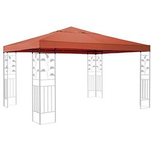 QUICK STAR Vervangend dak voor bladeren, paviljoen, 3 x 3 m, paviljoen, terra reserve-overtrek