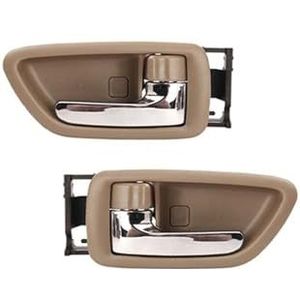 Auto interieurdeurgrepen Voor Toyota Voor Avalon 2000-2004 Voor Sequoia 2001-2007 Binnendeurgreep Links En Rechts Beige Chroom(A Pair)