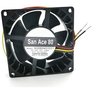 LMNCBVYA High-Performance 80mm Cooling Fan 24V 0.56A 9G0824G1011 - Reliable 3-Wire Design for Efficient Cooling Solutions